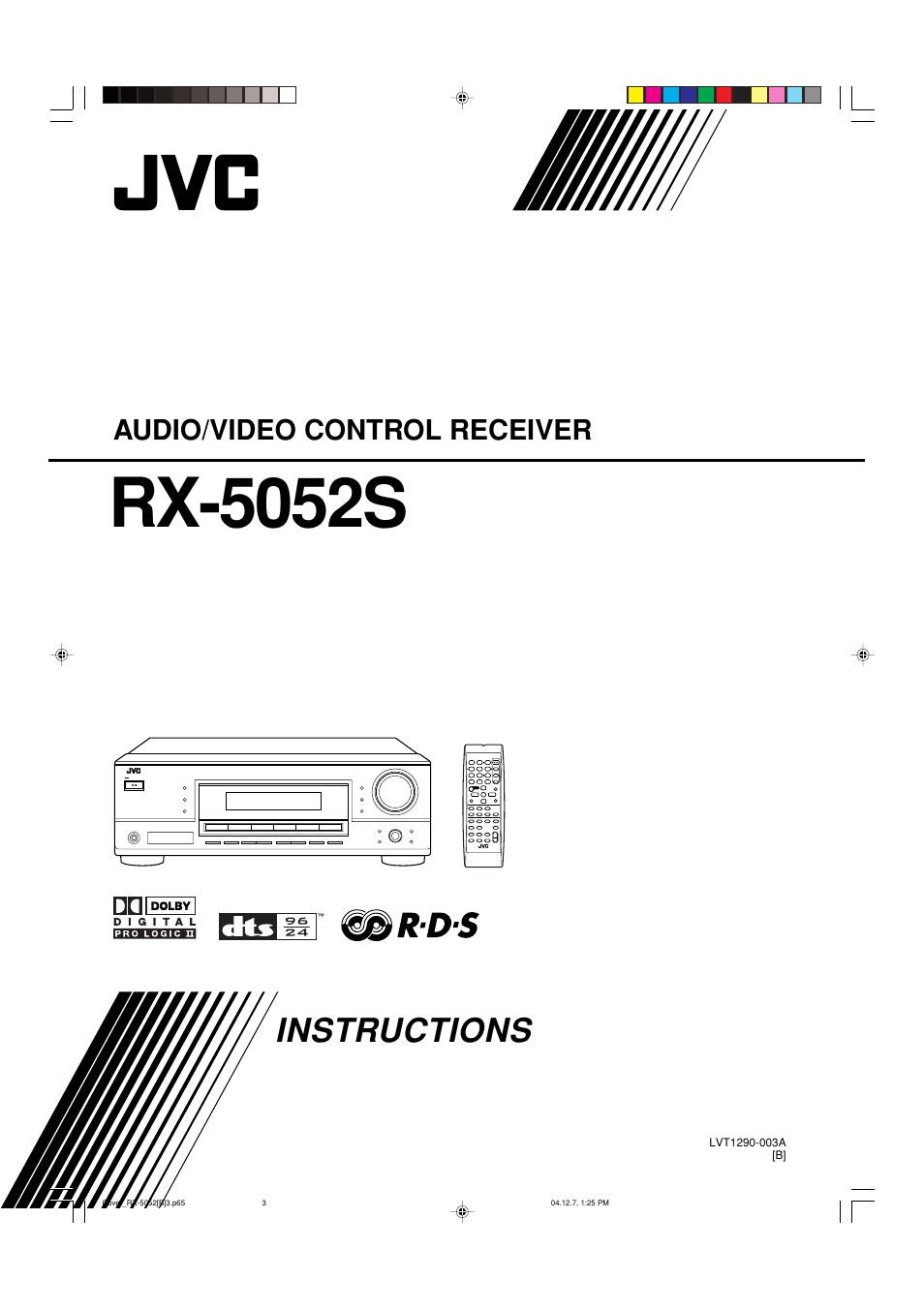 JVC RX-5052S User Manual | 39 pages