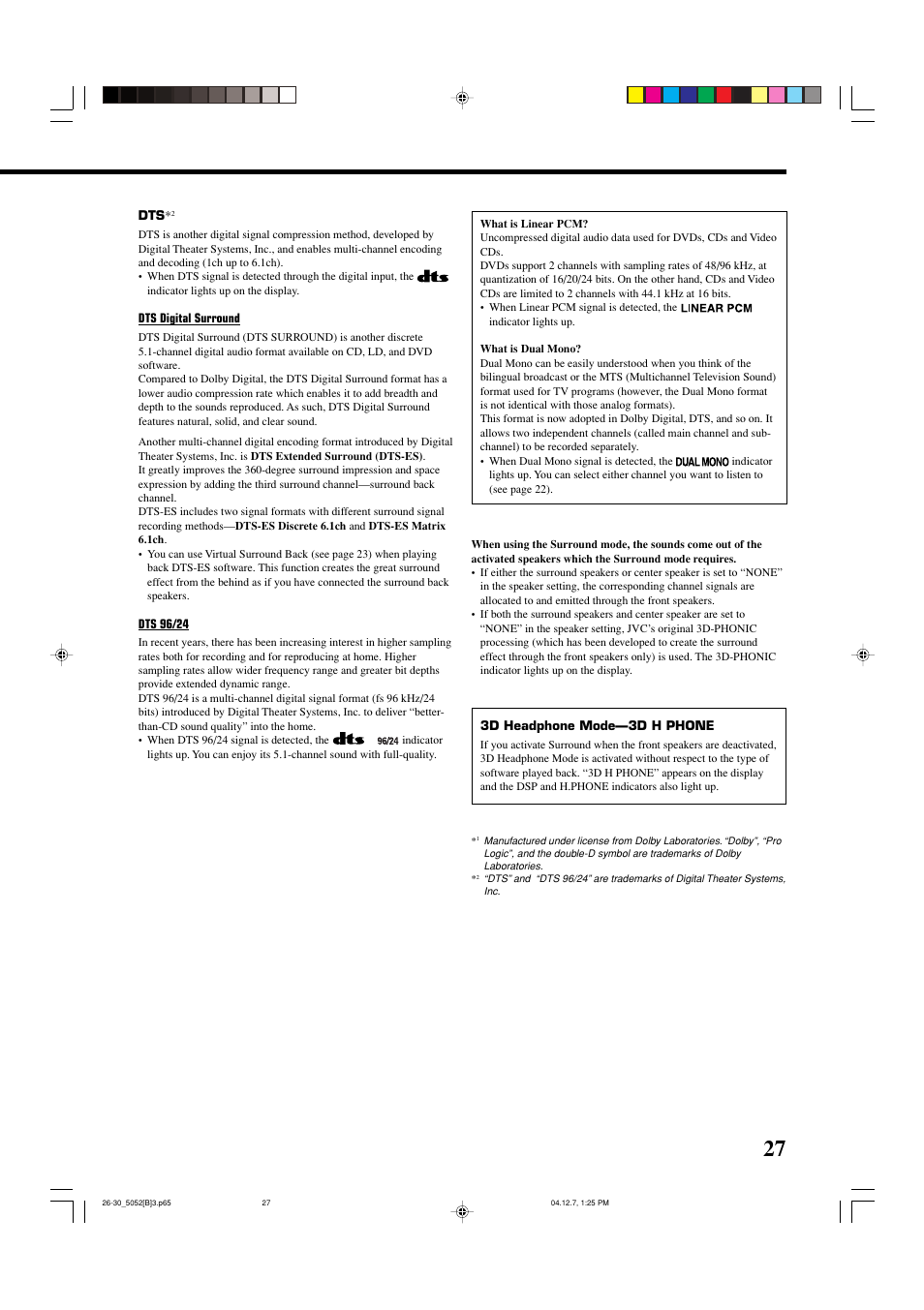 JVC RX-5052S User Manual | Page 31 / 39