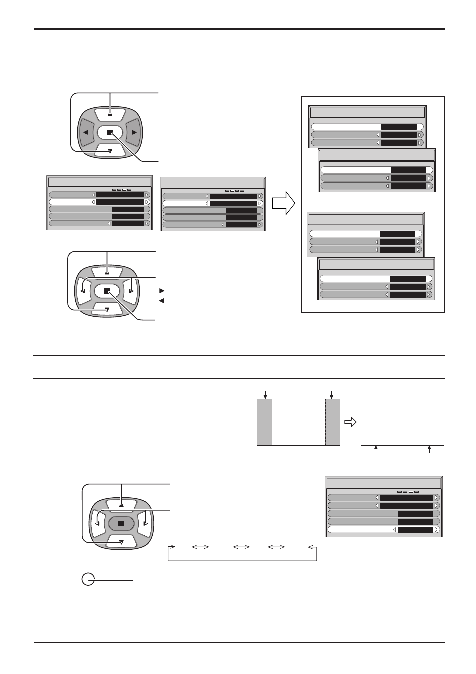 Setup of screensaver time 5, Side panel adjustment 2, Screensaver (for preventing after-images ) | JVC GD-V501PCE User Manual | Page 29 / 40
