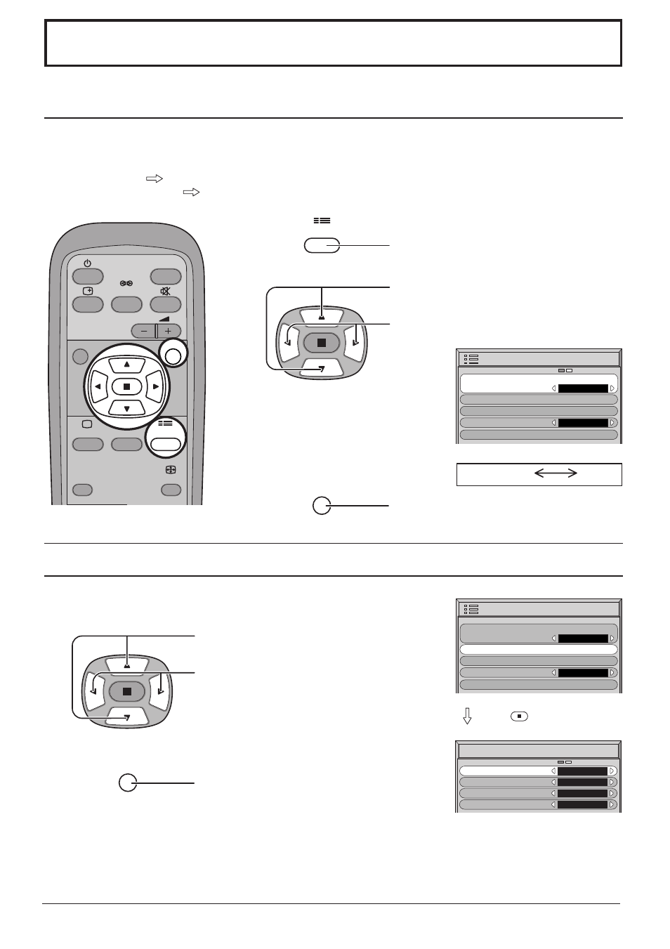 Setup for input signals, Component/rgb-in select, 3d y/c filter – for ntsc av images | JVC GD-V501PCE User Manual | Page 30 / 40