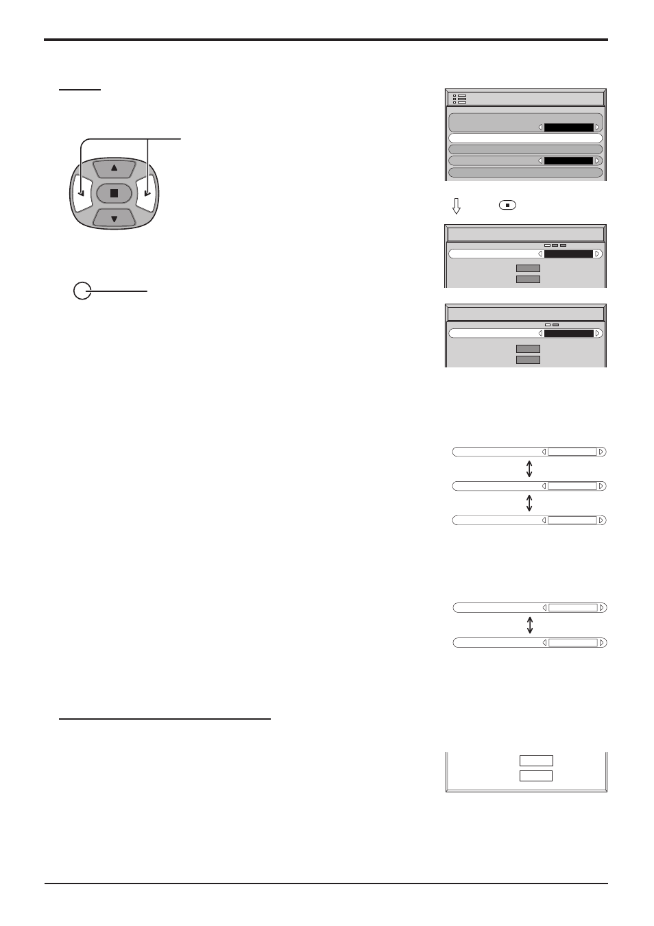 H-freq. (khz)/v-freq. (hz), Setup for input signals sync, Setting rgb sync signal | Setting pc sync signal | JVC GD-V501PCE User Manual | Page 32 / 40