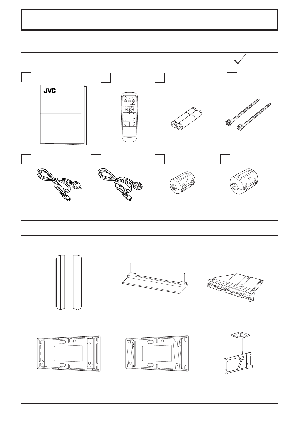 Accessories, Optional accessories accessories supply | JVC GD-V501PCE User Manual | Page 7 / 40
