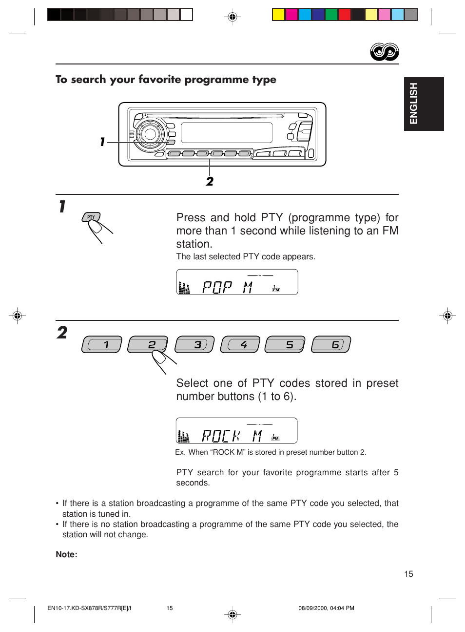 JVC CD Receiver KD-S8R User Manual | Page 15 / 45