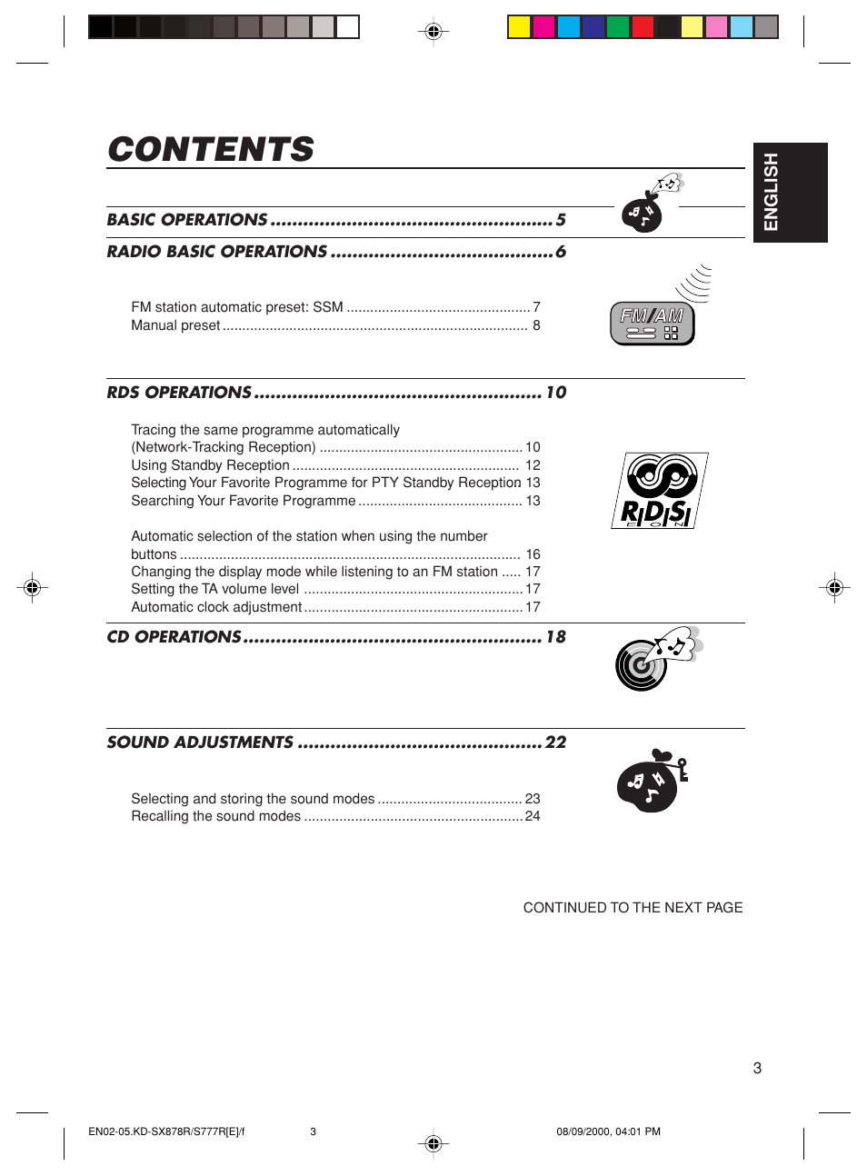 JVC CD Receiver KD-S8R User Manual | Page 3 / 45