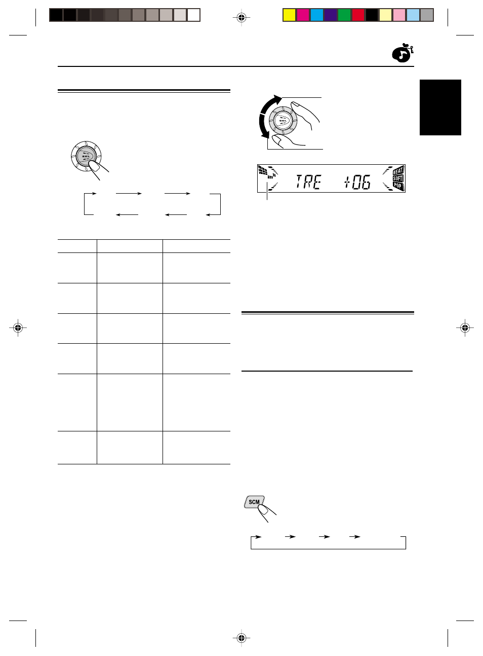 Sound adjustments, Adjusting the sound, Selecting and storing the sound modes | English | JVC KD-S711R User Manual | Page 17 / 32