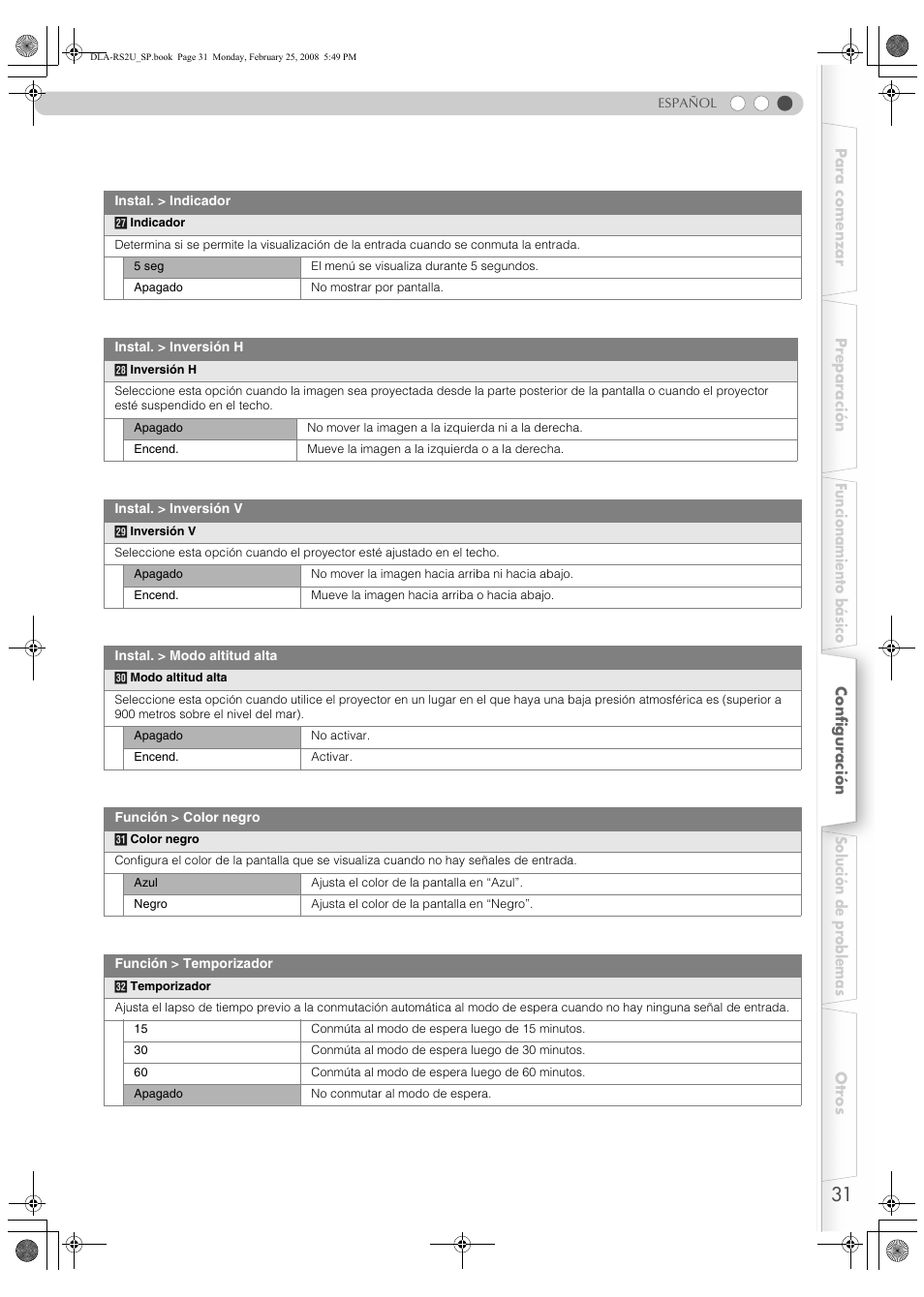 JVC DLA-RS2 User Manual | Page 139 / 162