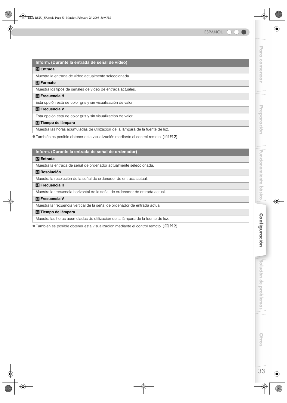 JVC DLA-RS2 User Manual | Page 141 / 162