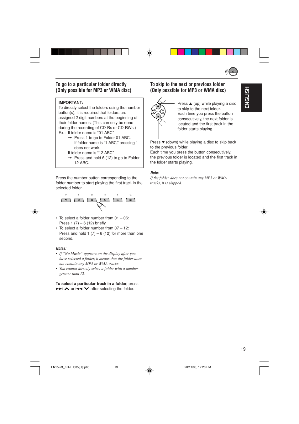 JVC KD-LH305 User Manual | Page 19 / 62