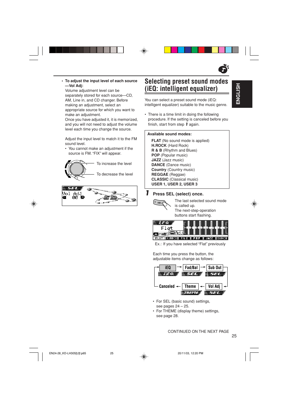 JVC KD-LH305 User Manual | Page 25 / 62