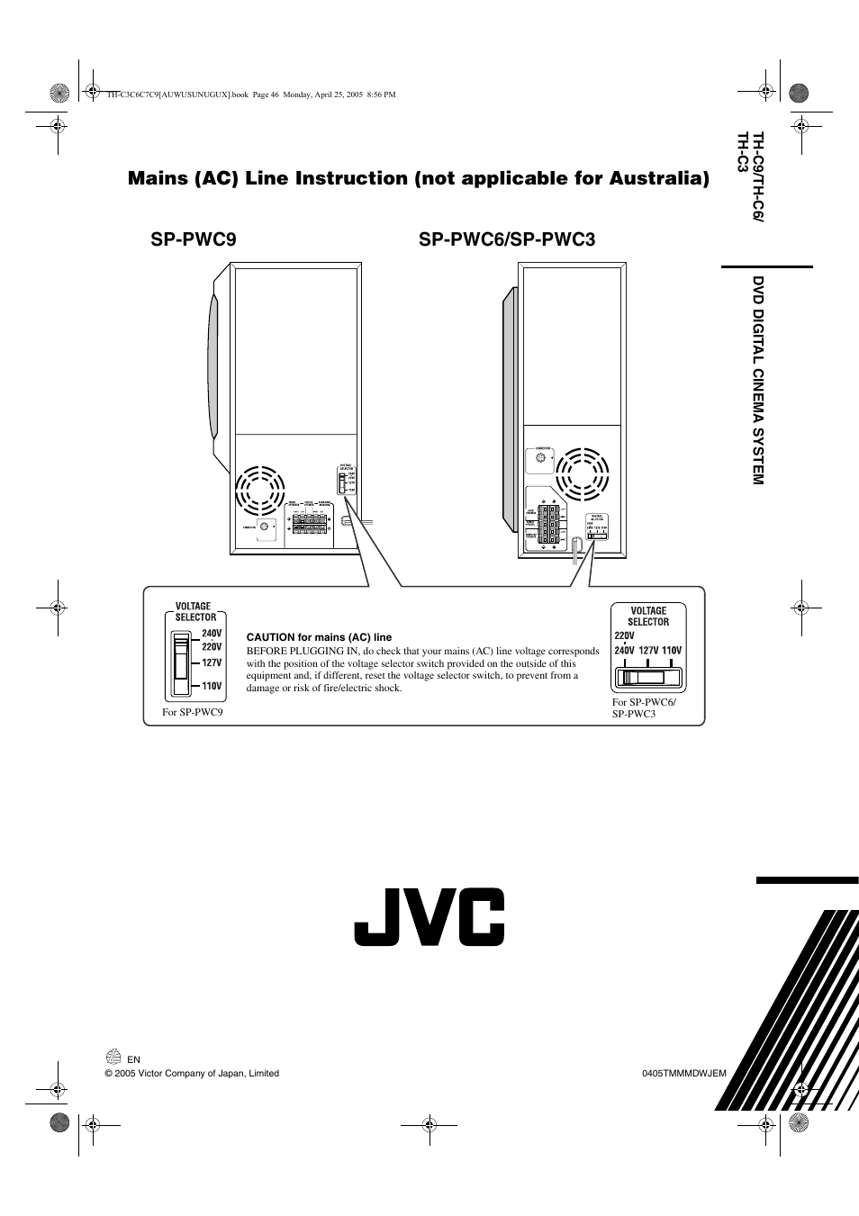Sp-pwc9 sp-pwc6/sp-pwc3 | JVC GVT0150-008A User Manual | Page 49 / 97