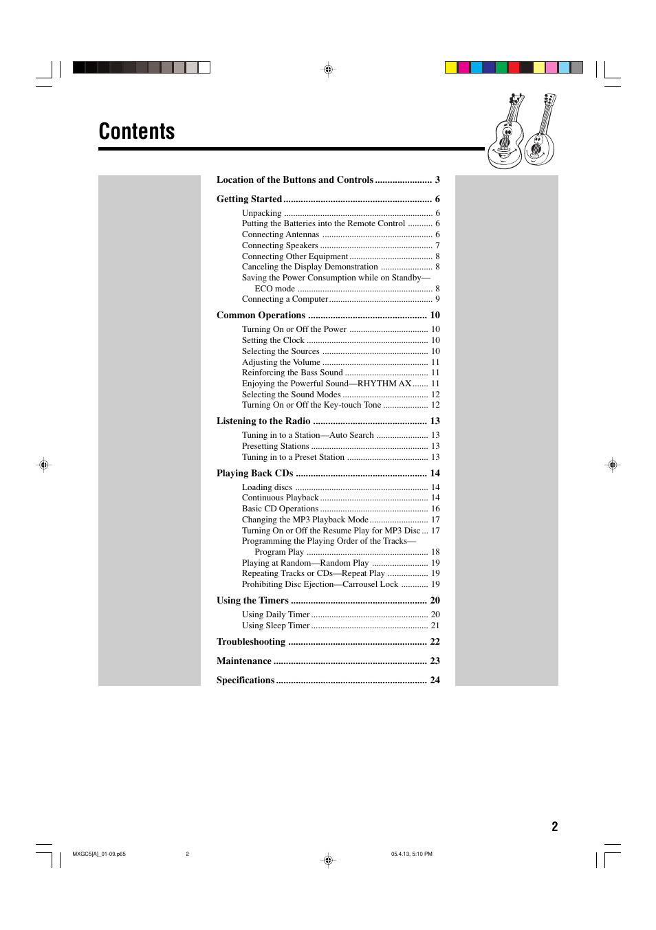 JVC 0405MWMMDWBET User Manual | Page 5 / 28