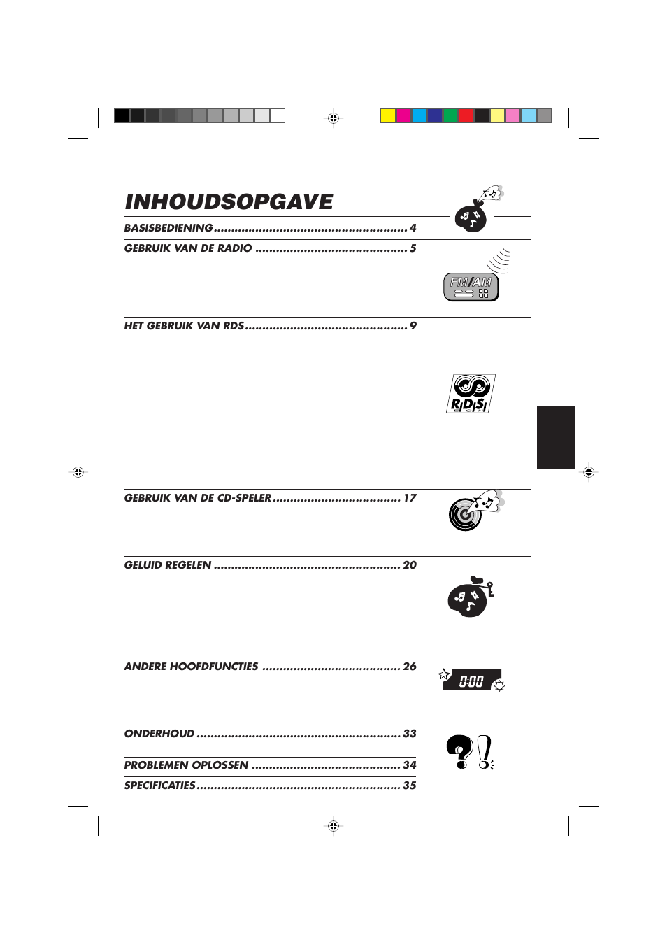 Inhoudsopgave | JVC KD-S673R User Manual | Page 105 / 138