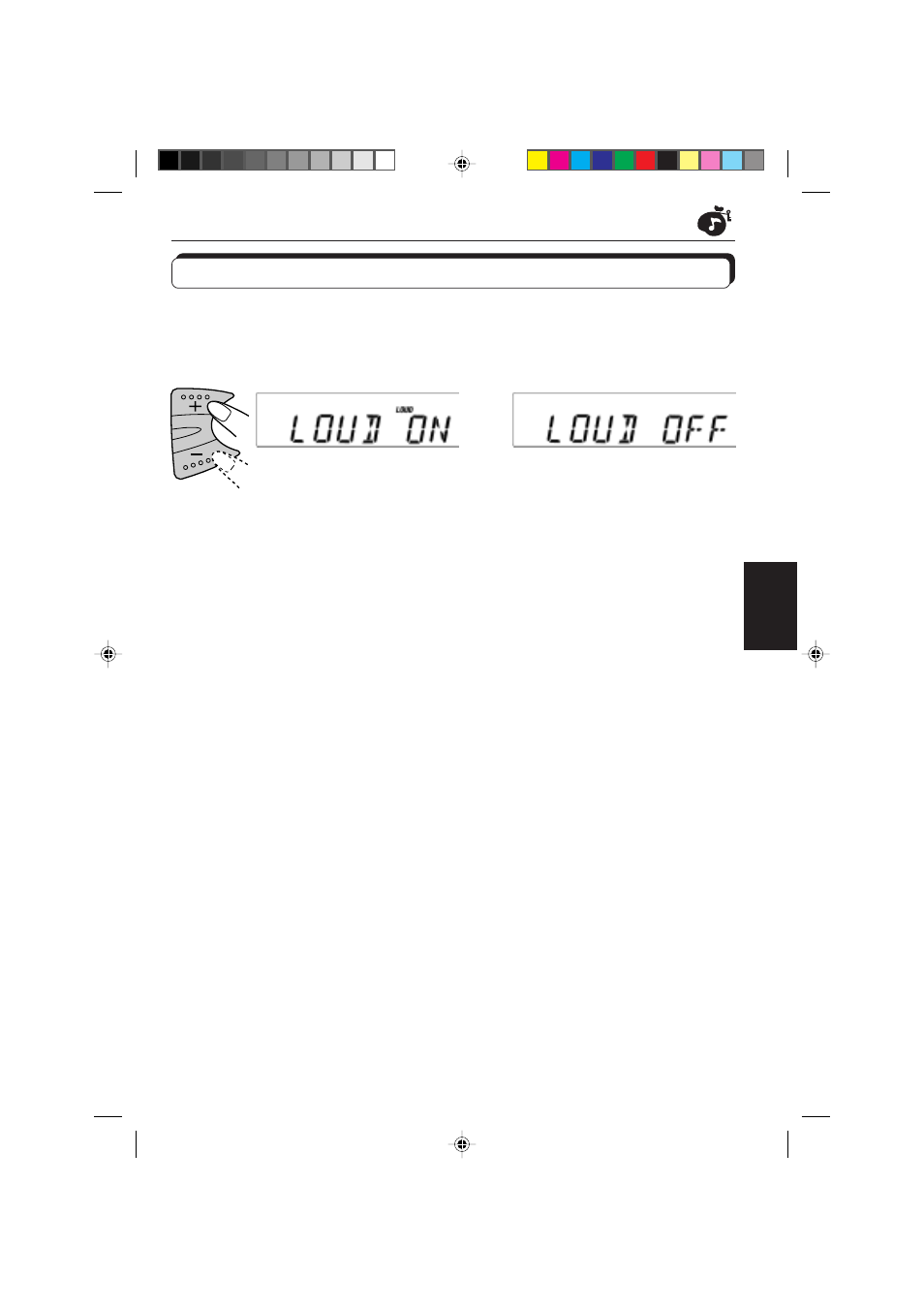 Loud in-/uitschakelen | JVC KD-S673R User Manual | Page 123 / 138