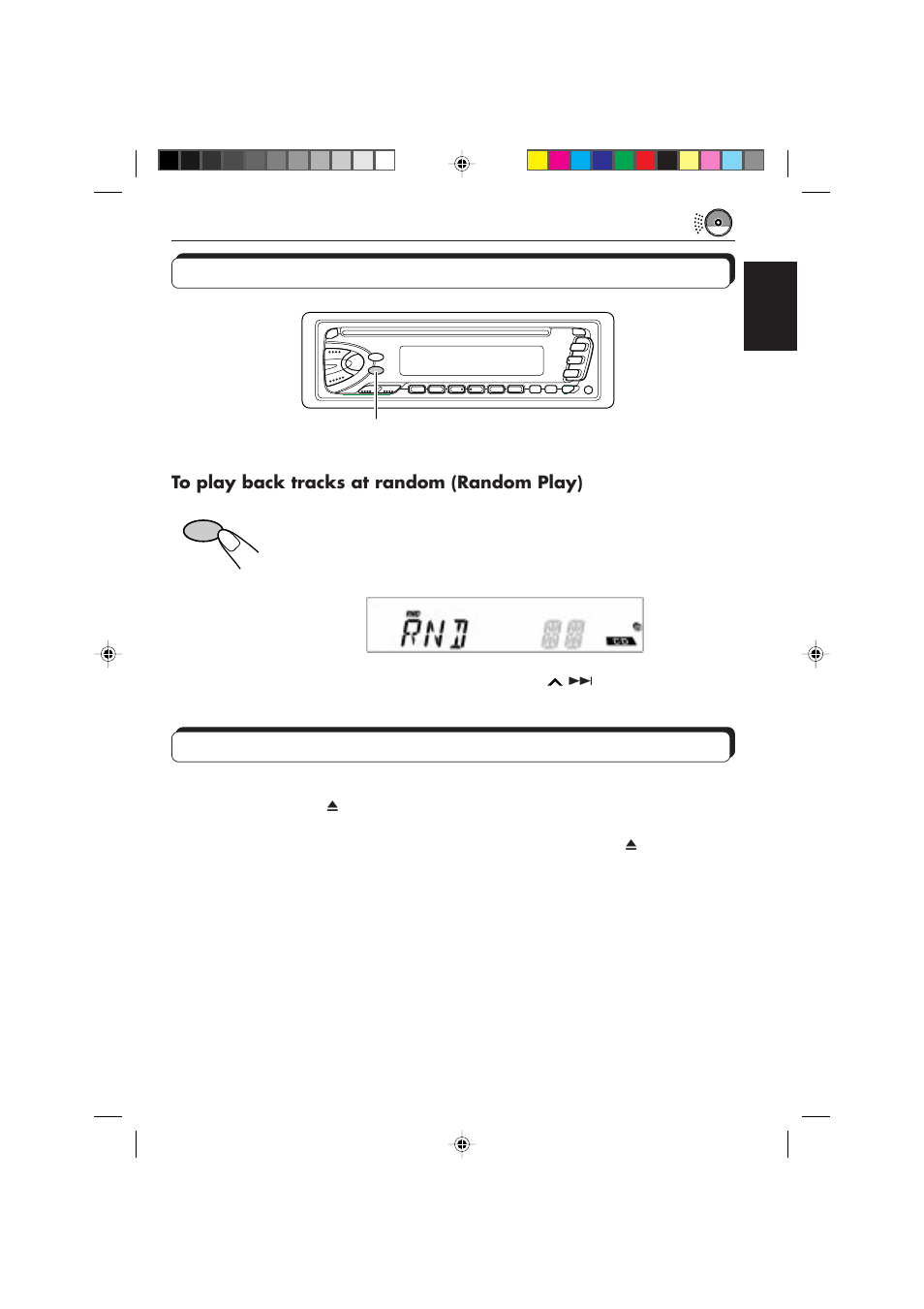 Selecting cd playback modes, Prohibiting cd ejection | JVC KD-S673R User Manual | Page 19 / 138