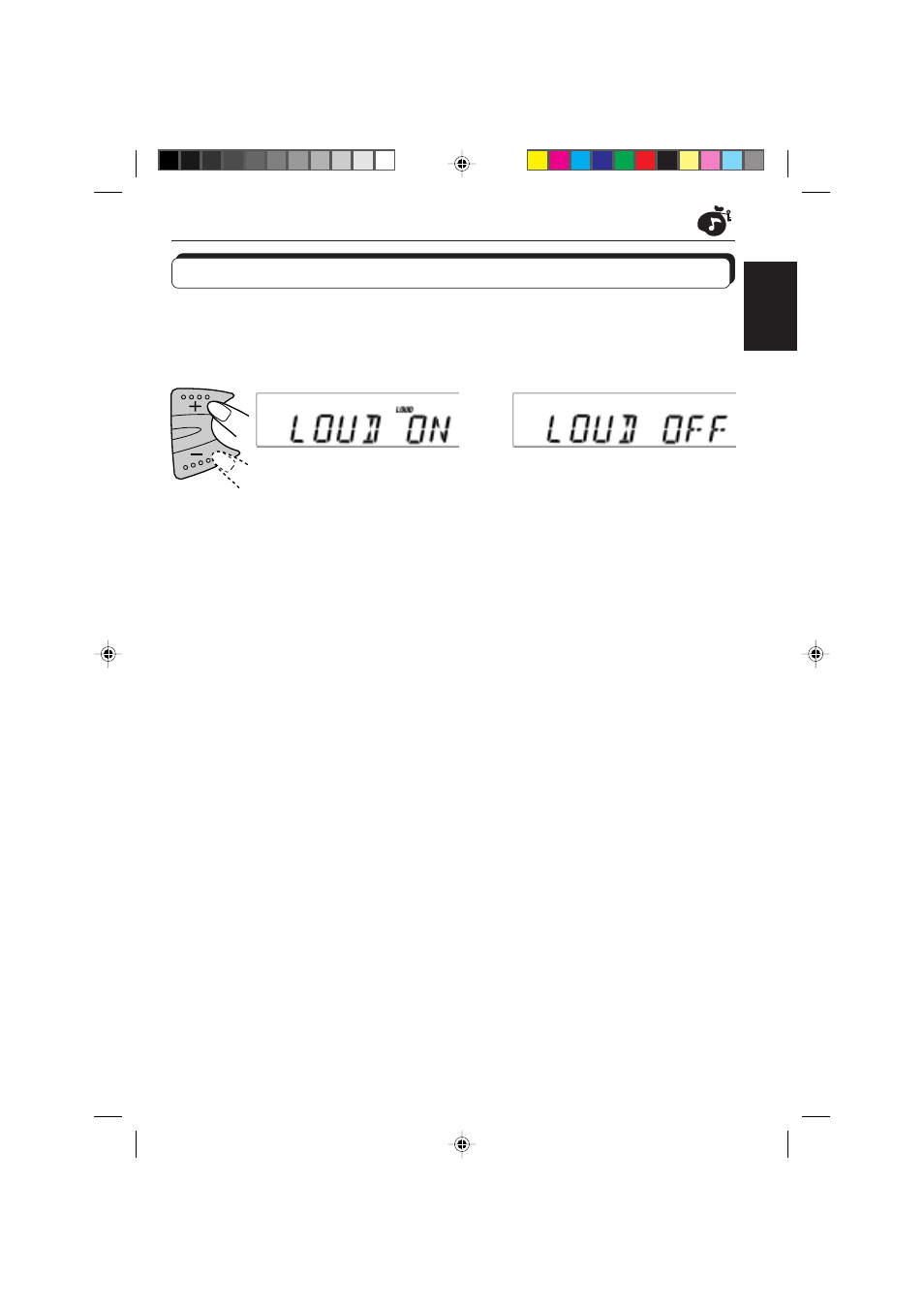 Turning on/off the loudness function | JVC KD-S673R User Manual | Page 21 / 138