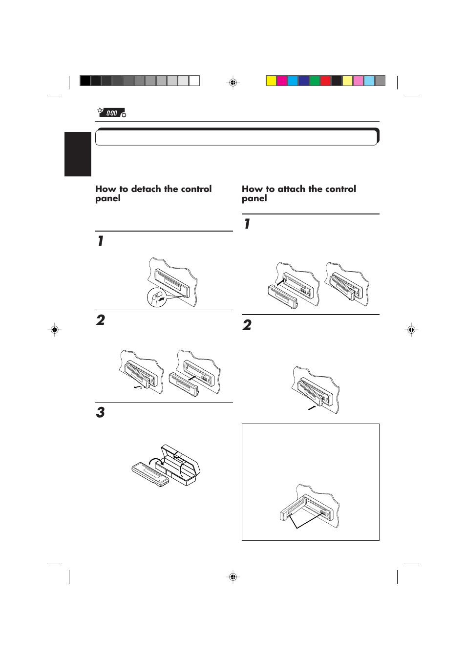 Detaching the control panel | JVC KD-S673R User Manual | Page 32 / 138