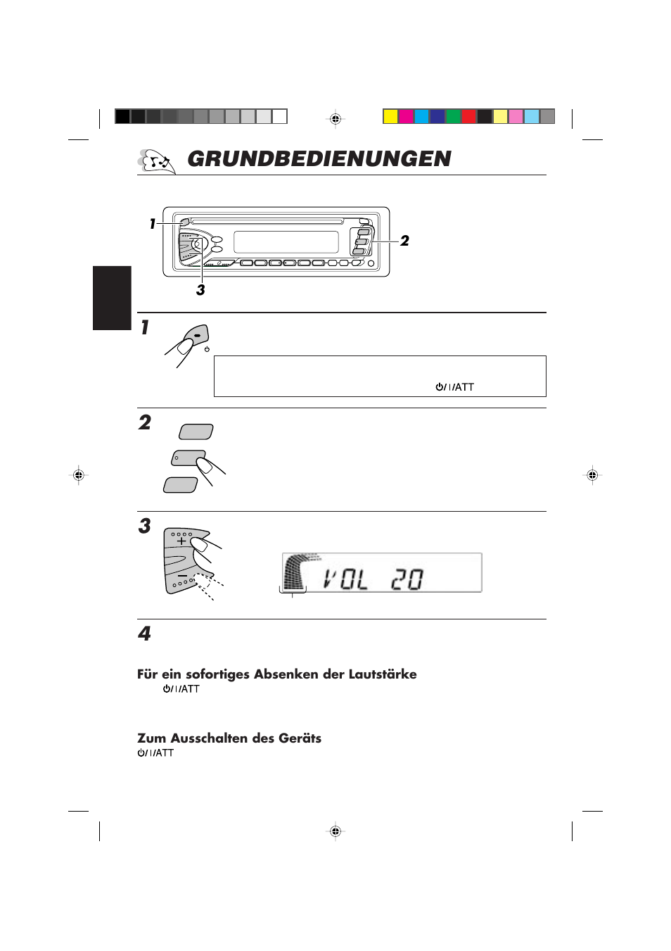 Grundbedienungen | JVC KD-S673R User Manual | Page 38 / 138