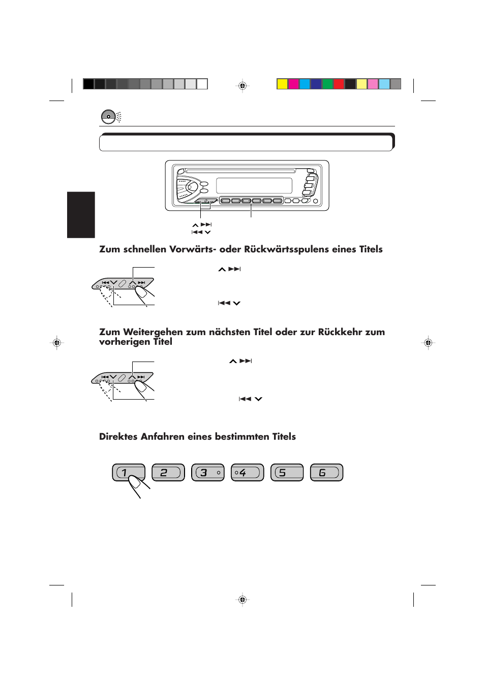 Direktes anfahren eines bestimmten titels | JVC KD-S673R User Manual | Page 52 / 138