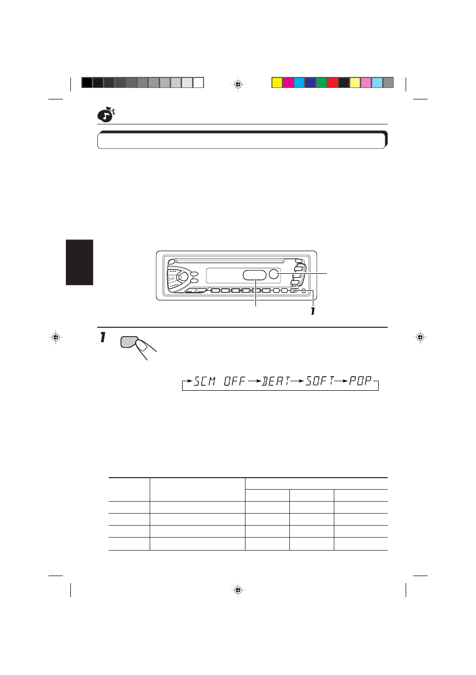 Utilisation de la mémoire de commande du son, Sélection et mémorisation des modes sonores, Choisissez le mode sonore souhaité | JVC KD-S673R User Manual | Page 90 / 138