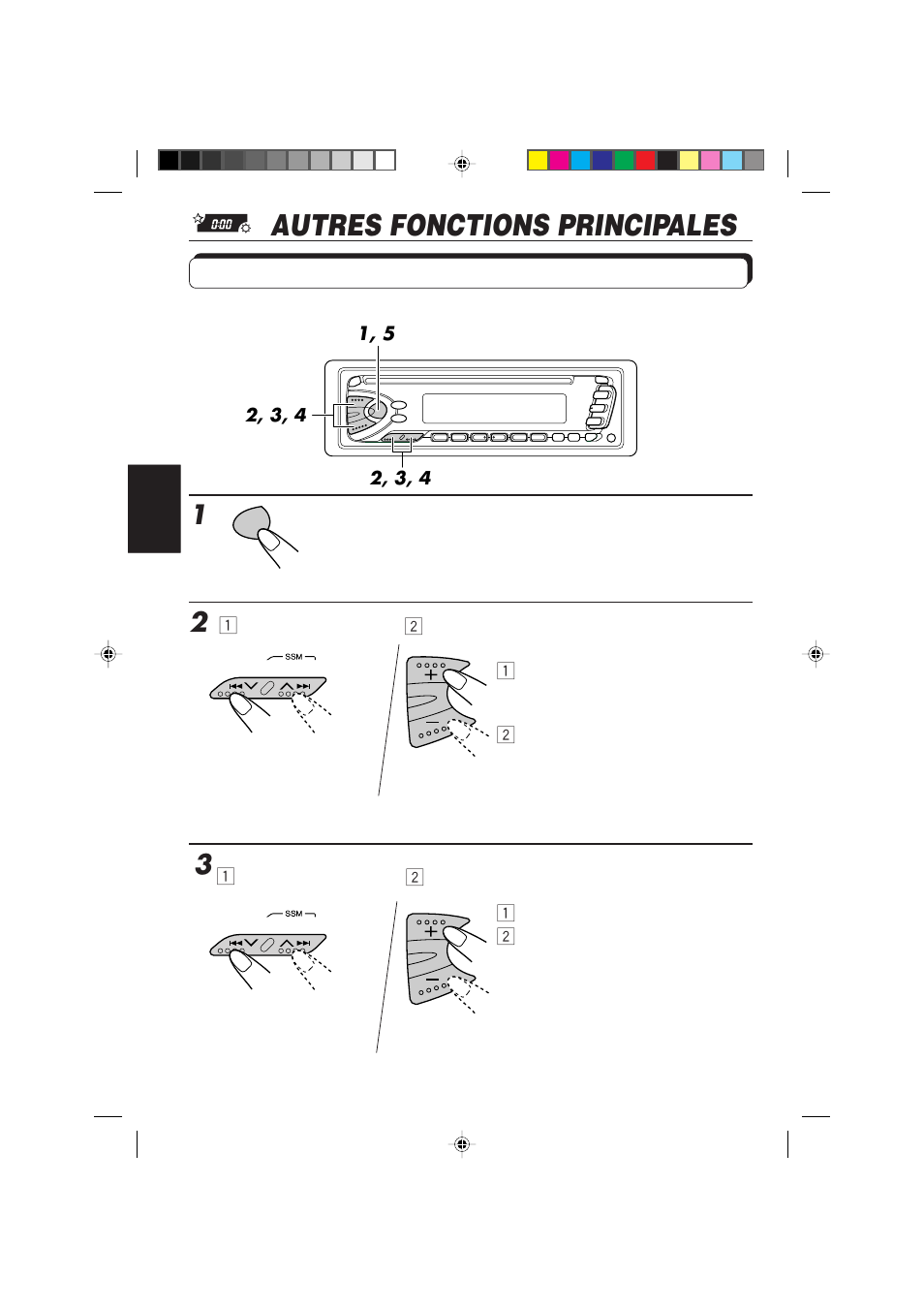 Autres fonctions principales, Réglage de l'horloge | JVC KD-S673R User Manual | Page 94 / 138