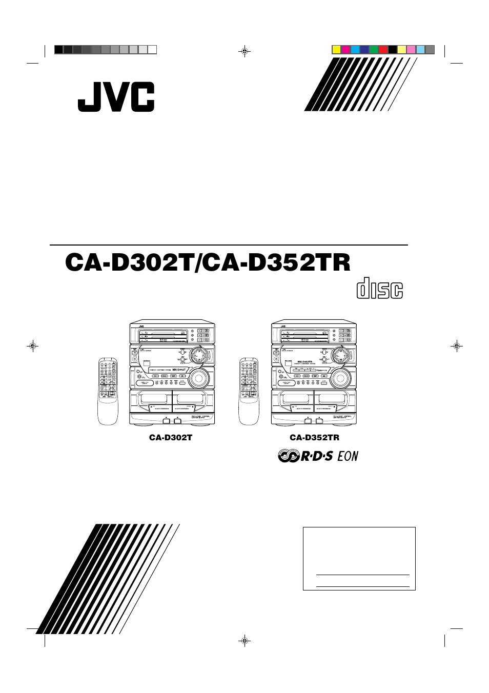 JVC CA-D352TR User Manual | 37 pages