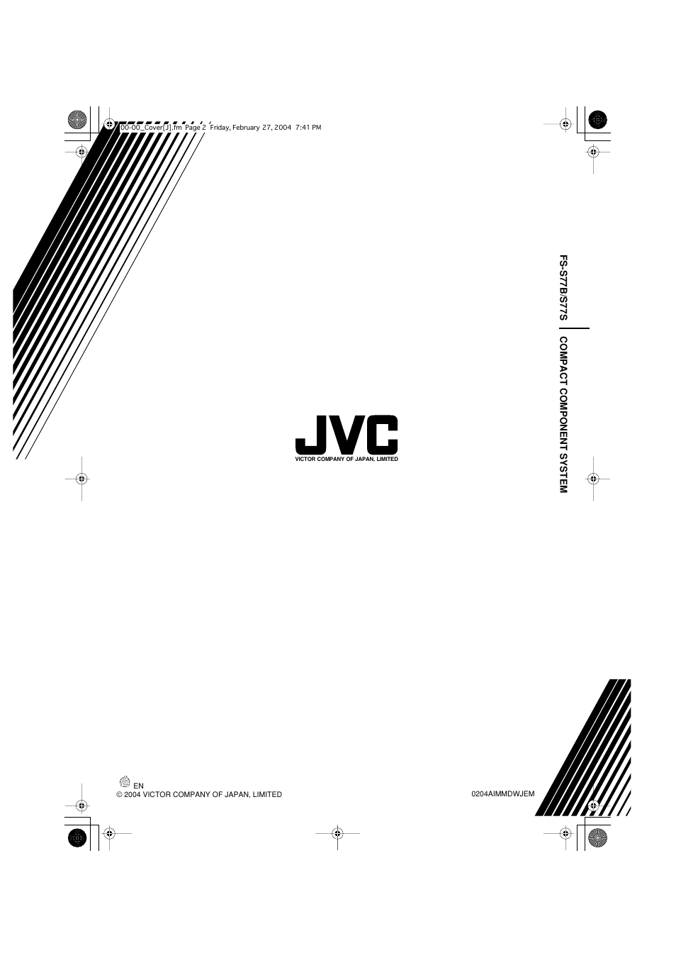 0204aimmdwjem, 2004 victor company of japan, limited | JVC FS-S77B/FS-S77S User Manual | Page 52 / 52