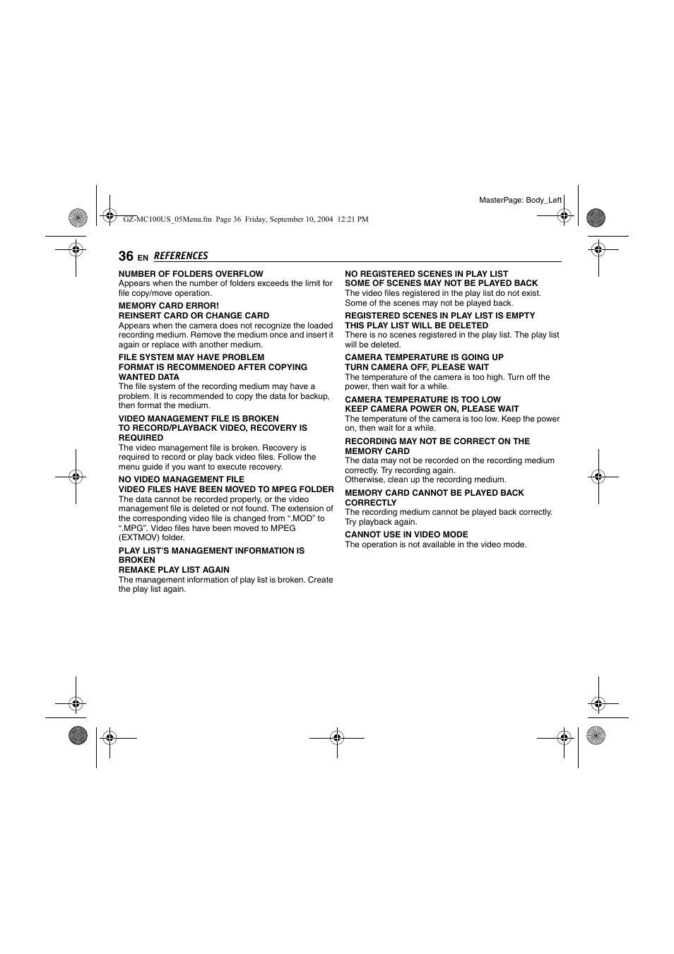 Pg. 36) | JVC GZ-MC100US User Manual | Page 36 / 44