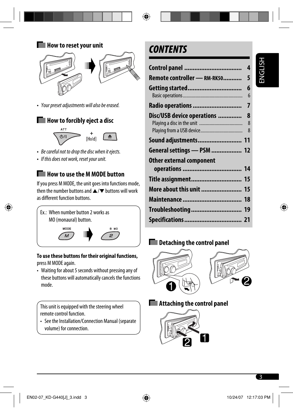 JVC KD-G440 User Manual | Page 3 / 62