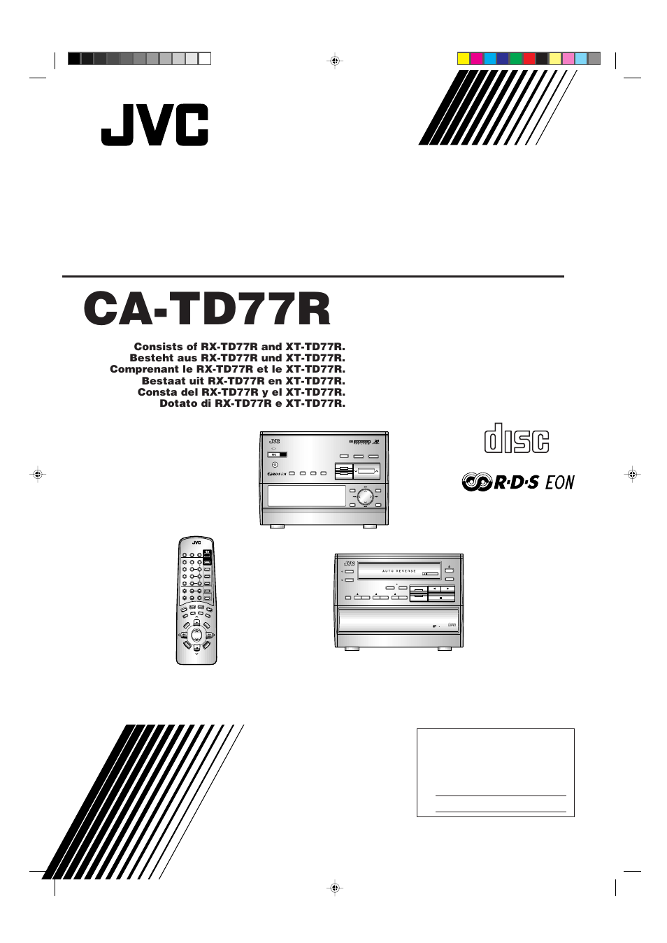 JVC CA-TD77R User Manual | 57 pages