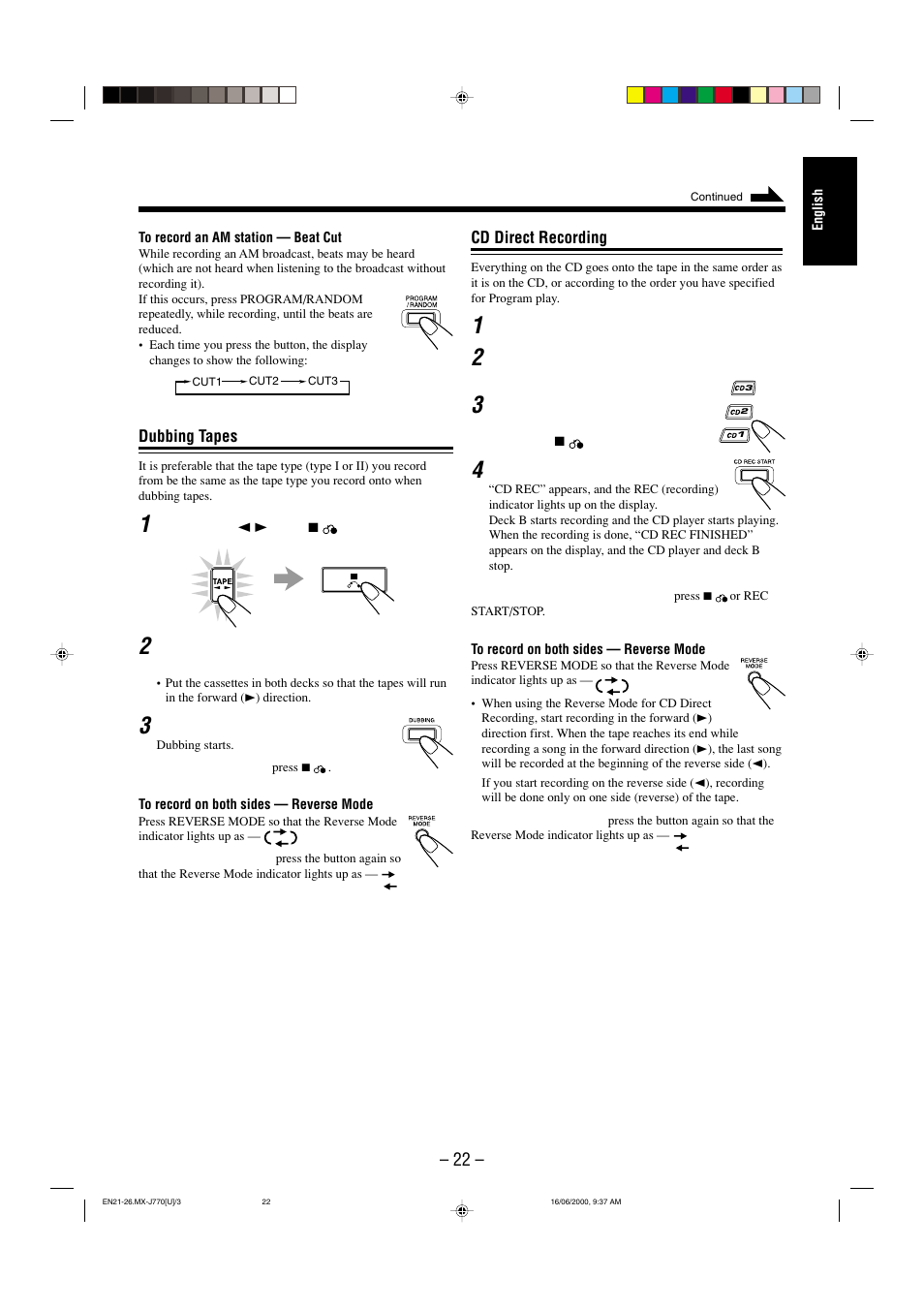JVC CA-MXJ770V User Manual | Page 23 / 34