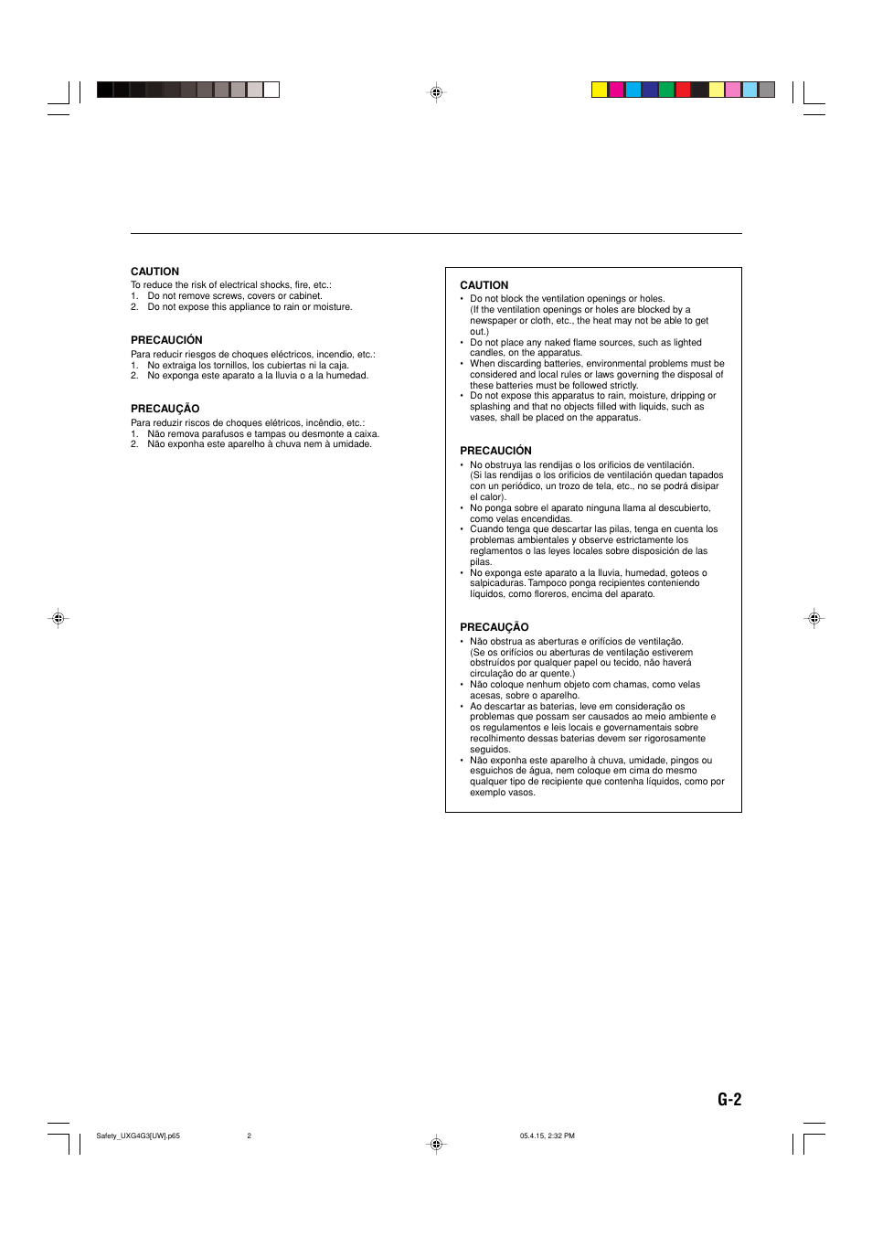JVC CA-UXG3 User Manual | Page 59 / 114