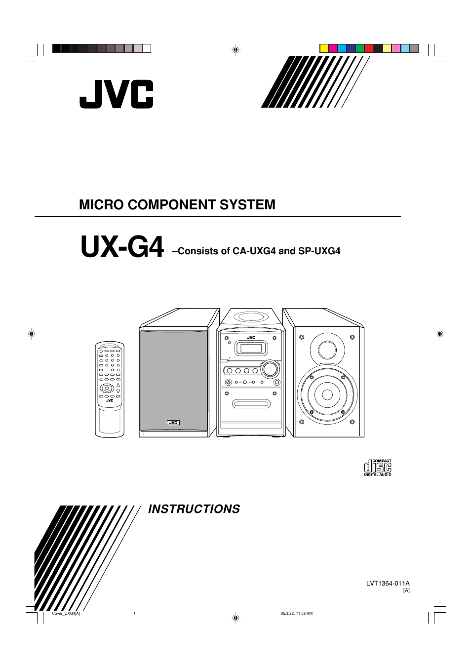 Ux-g4, Micro component system, Instructions | JVC CA-UXG3 User Manual | Page 87 / 114