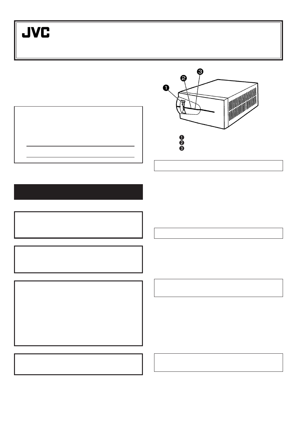 JVC Isolation Transformer AA-V31E User Manual | 2 pages