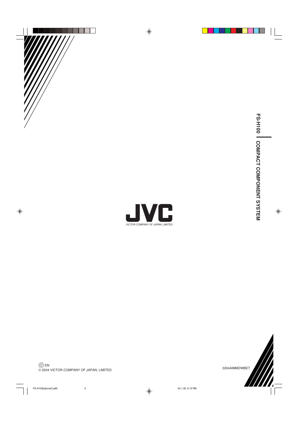 Fs-h100 compact component system | JVC FS-H100 User Manual | Page 28 / 28