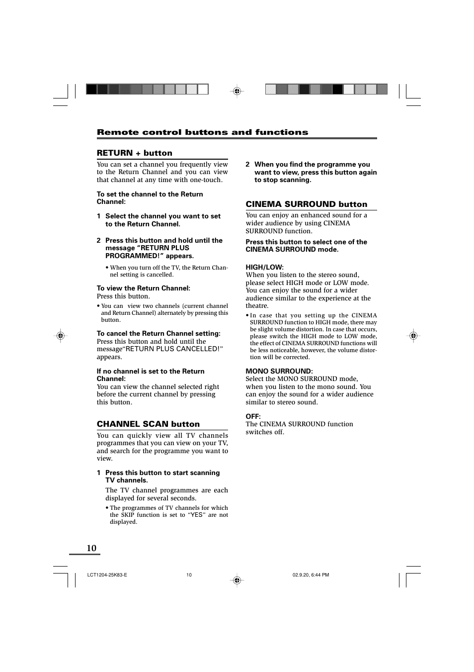 JVC AV-20N83 User Manual | Page 10 / 22