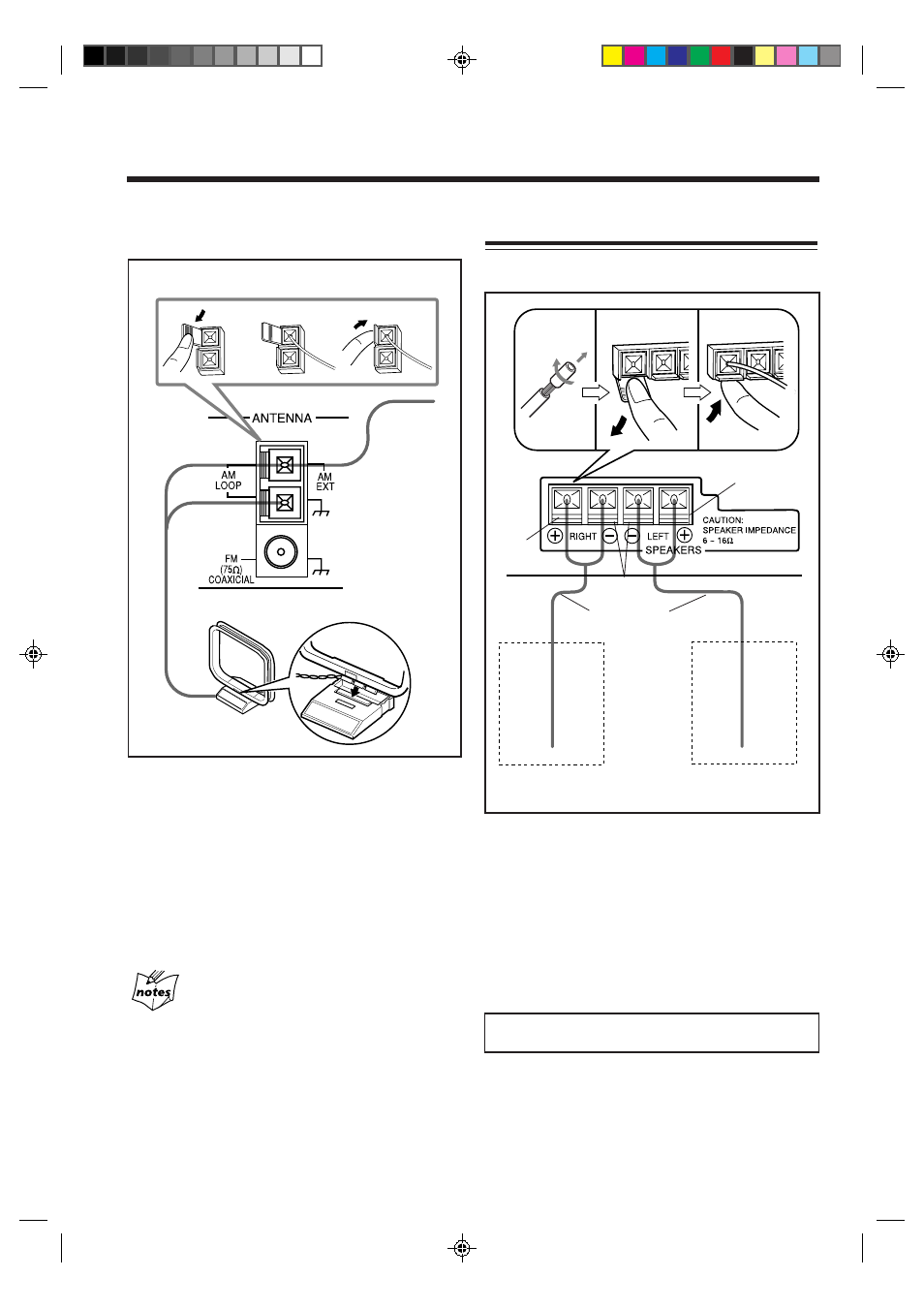 Connecting speakers | JVC CA-MXS5RMD User Manual | Page 10 / 64