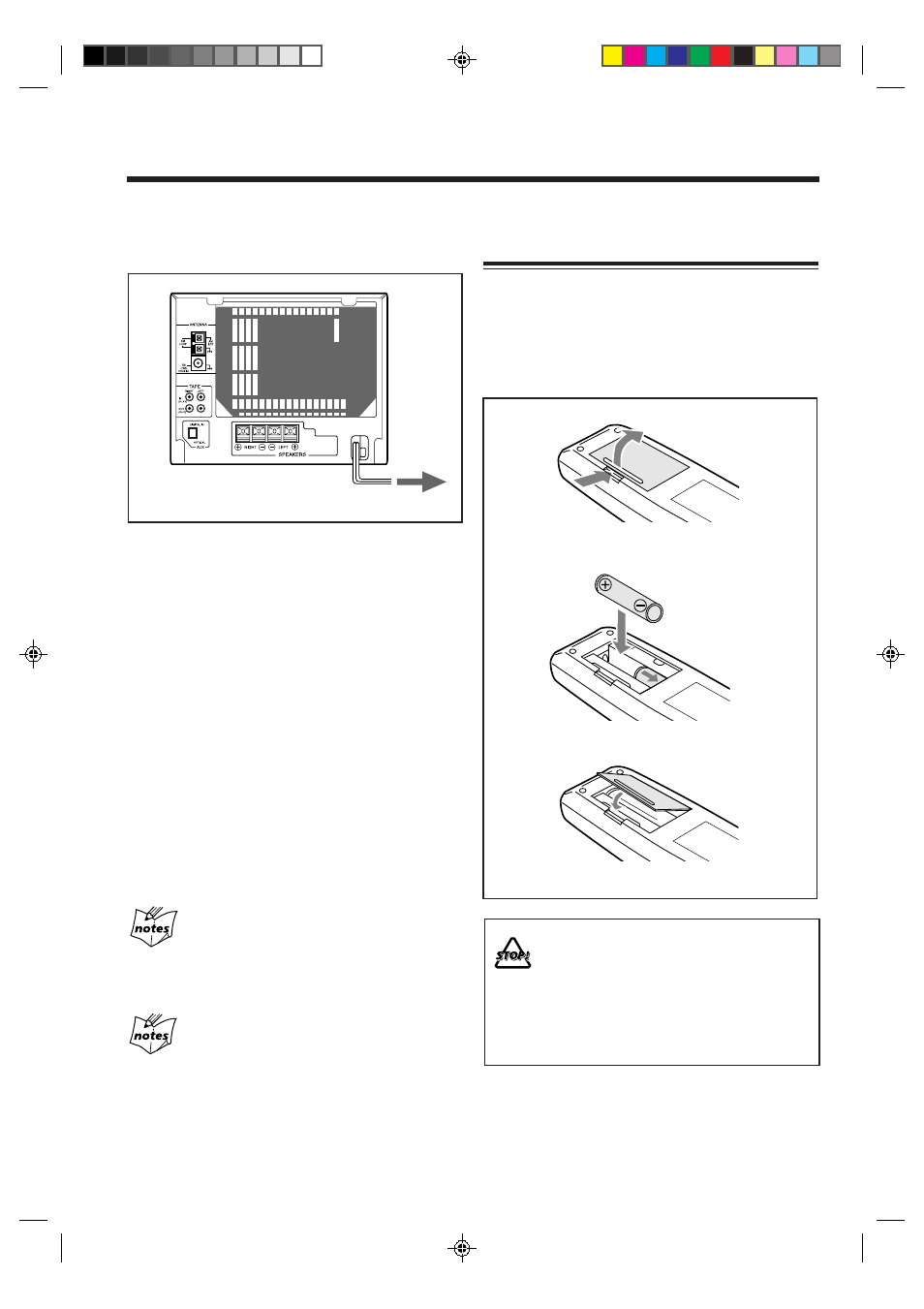 Putting the batteries into the remote control | JVC CA-MXS5RMD User Manual | Page 12 / 64