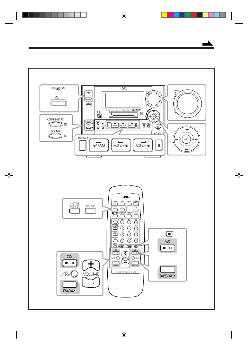 Basic and common operations | JVC CA-MXS5RMD User Manual | Page 17 / 64