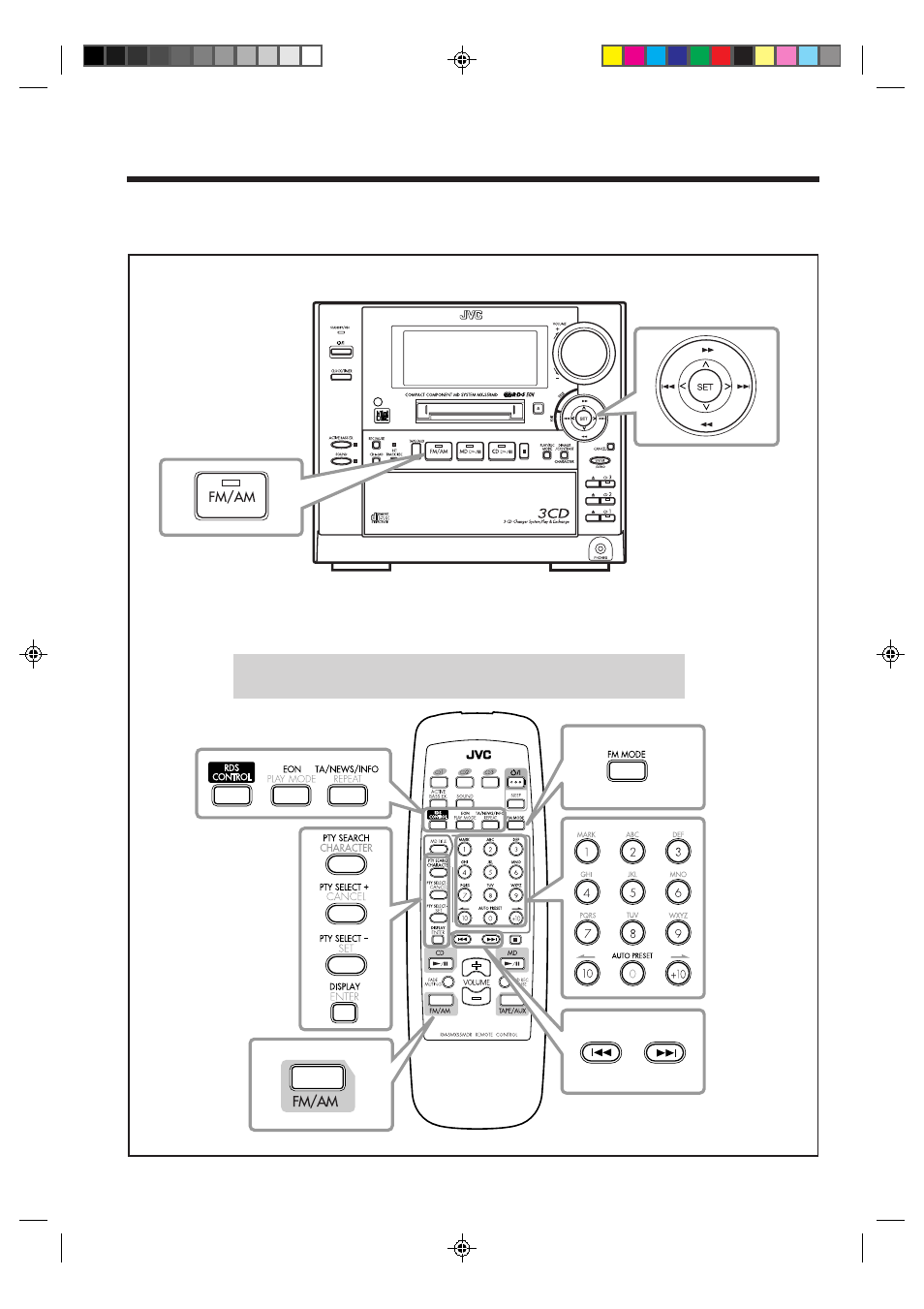 Listening to fm and am (mw/lw) broadcasts | JVC CA-MXS5RMD User Manual | Page 20 / 64