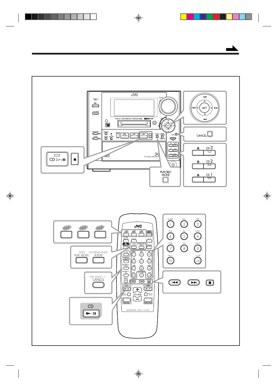 Playing back cds | JVC CA-MXS5RMD User Manual | Page 27 / 64