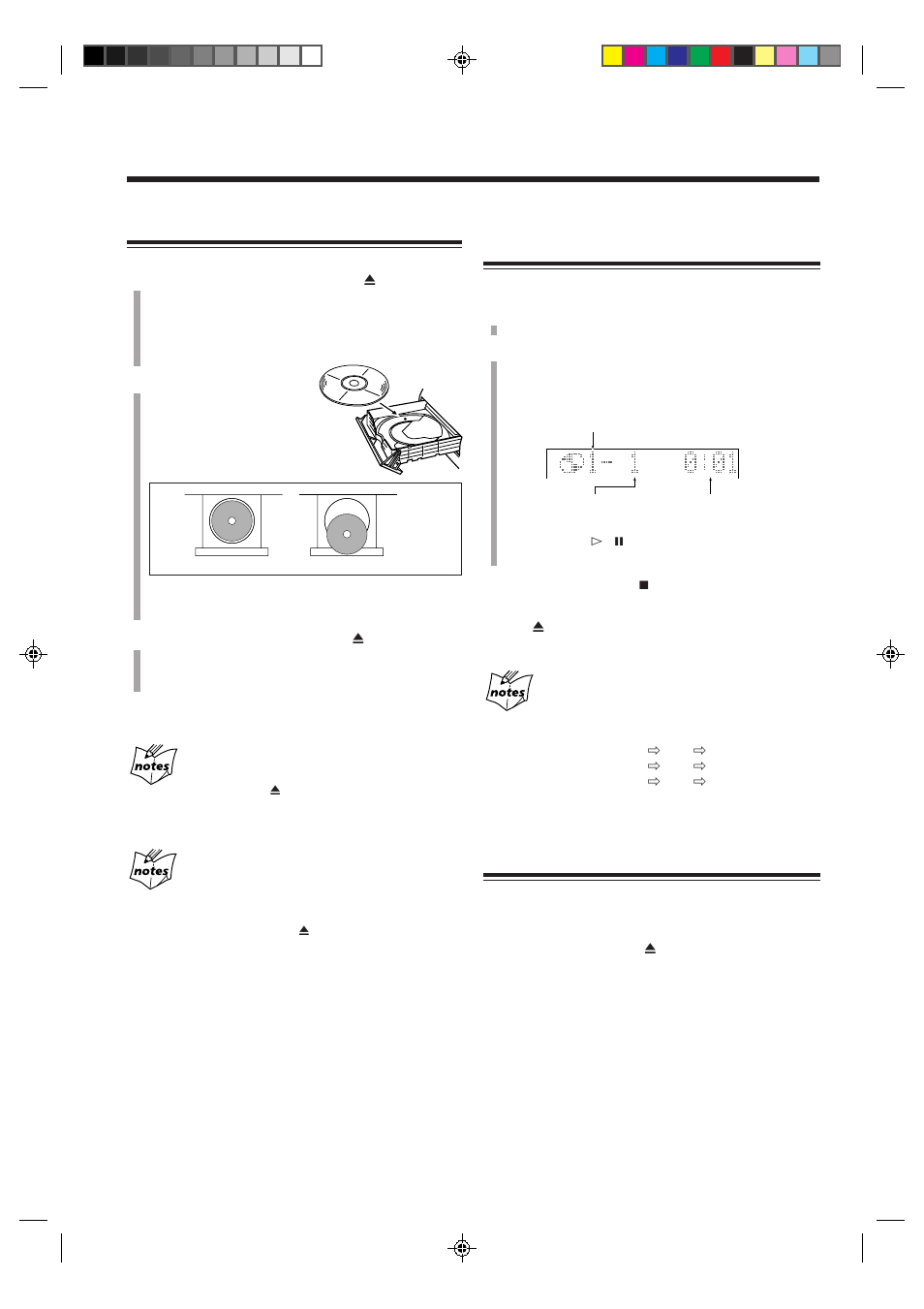 Loading cds, Playing back the entire discs — continuous play, Basic cd operations | JVC CA-MXS5RMD User Manual | Page 28 / 64