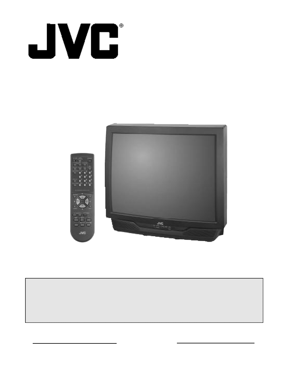 JVC AV 32050 User Manual | 33 pages