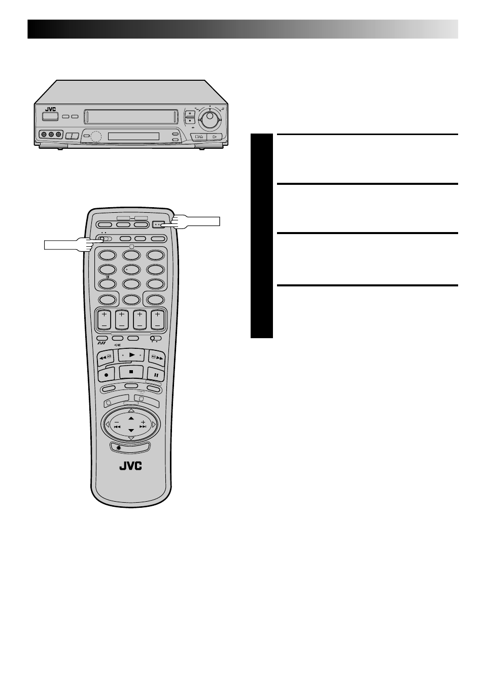 Remove power supply, Set a/b code switch, Re-supply power | Turn the recorder on, Remote a/b code switching | JVC PU30425 User Manual | Page 19 / 56