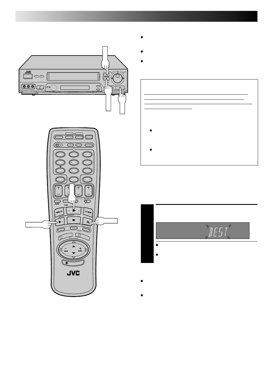 Start playback, Recording (cont.), Playback | Attention | JVC PU30425 User Manual | Page 22 / 56