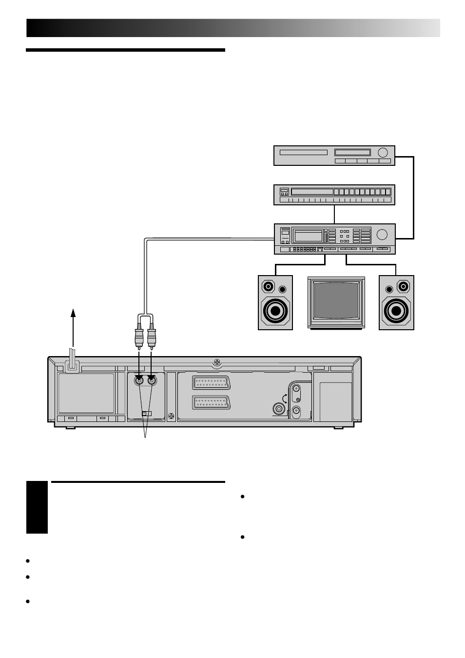 Connection to a stereo system, Make connections, Cautions | JVC PU30425 User Manual | Page 7 / 56