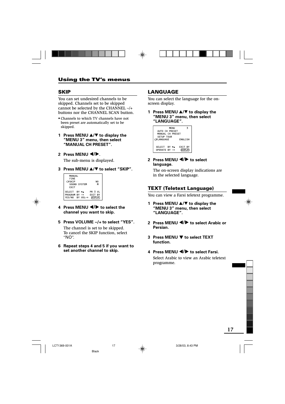 JVC AV-16KG11 User Manual | Page 17 / 20