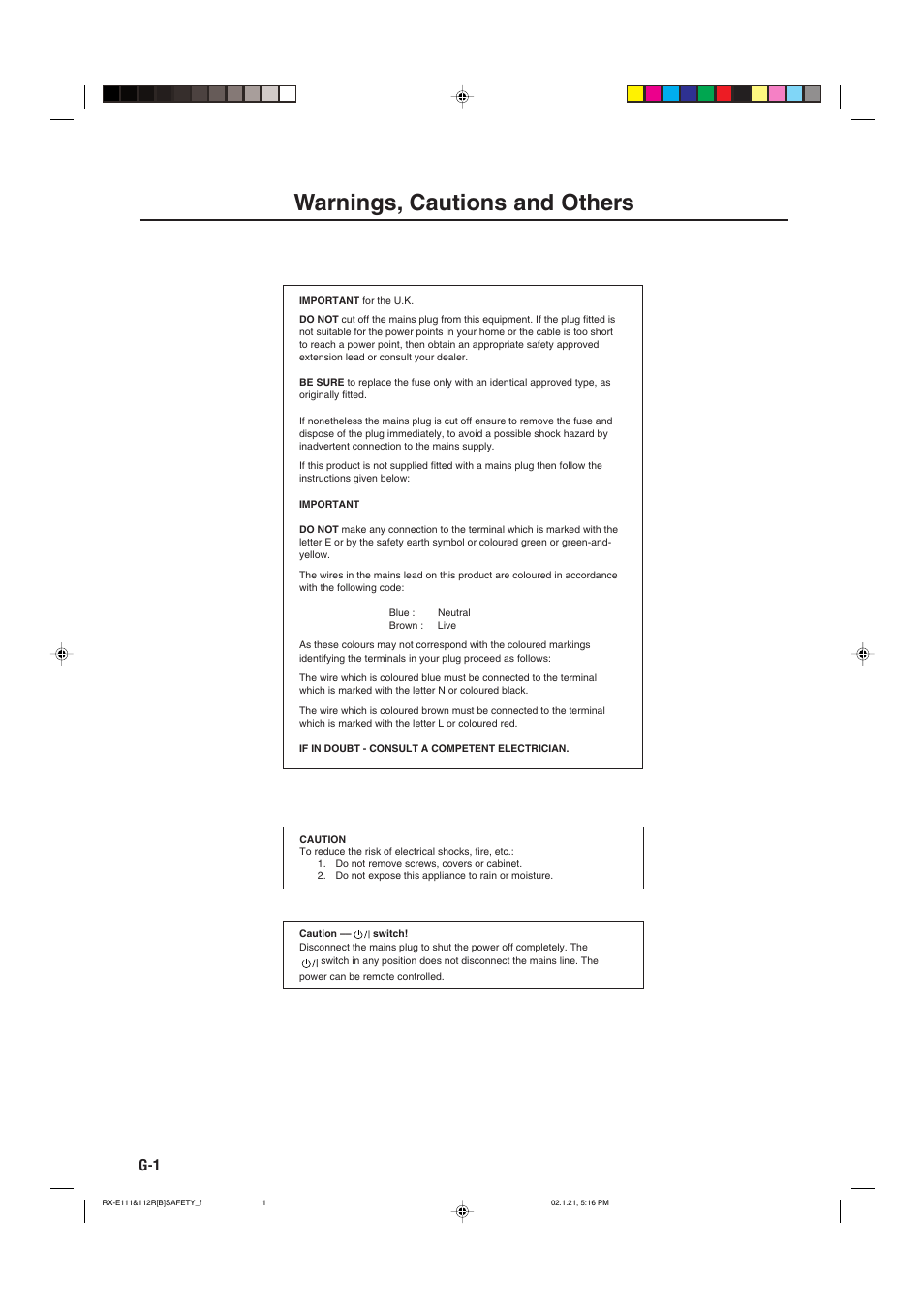 Warnigs, cautions and others, Warnings, cautions and others | JVC LVT0858-001A User Manual | Page 2 / 51