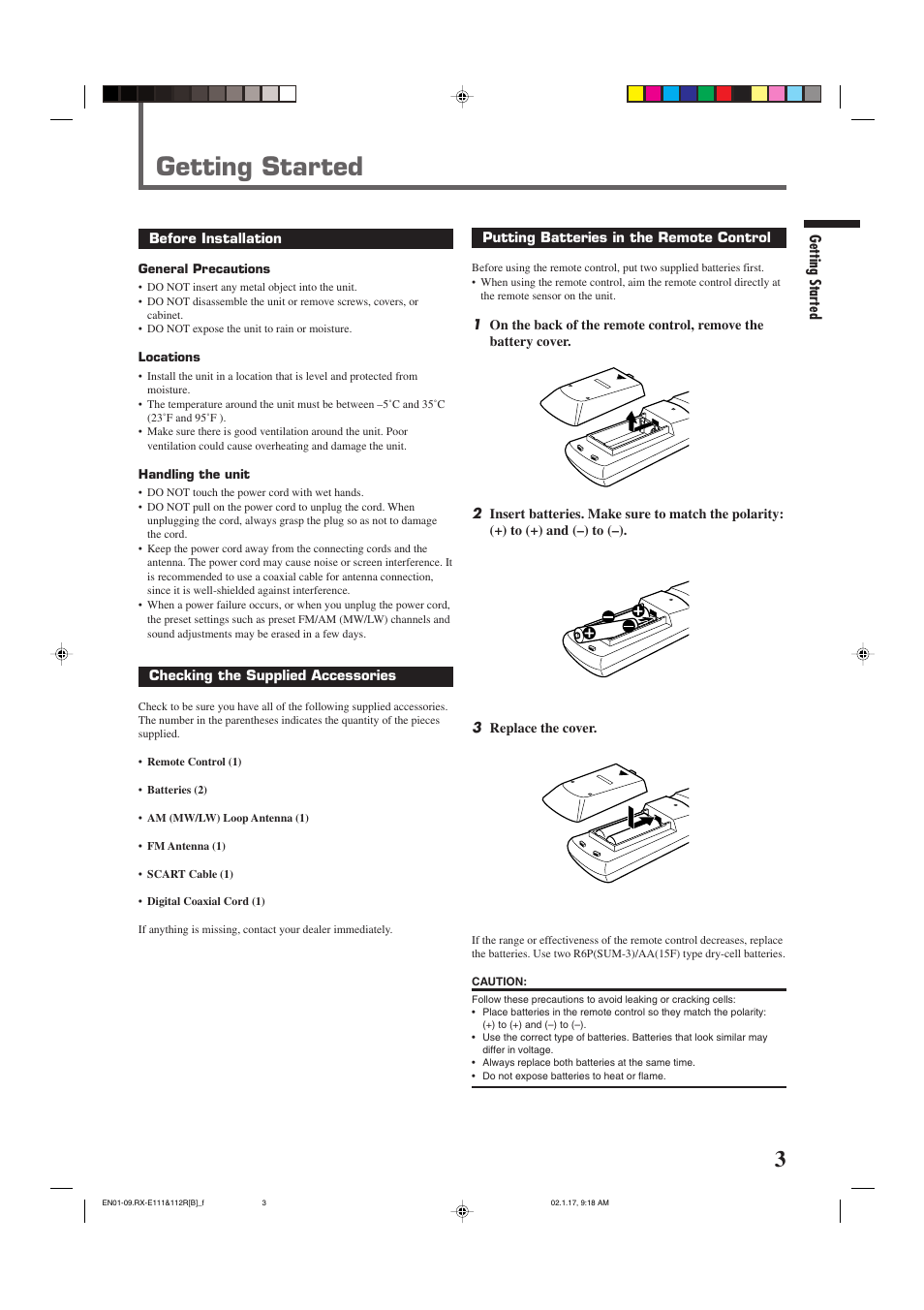 Getting started | JVC LVT0858-001A User Manual | Page 7 / 51