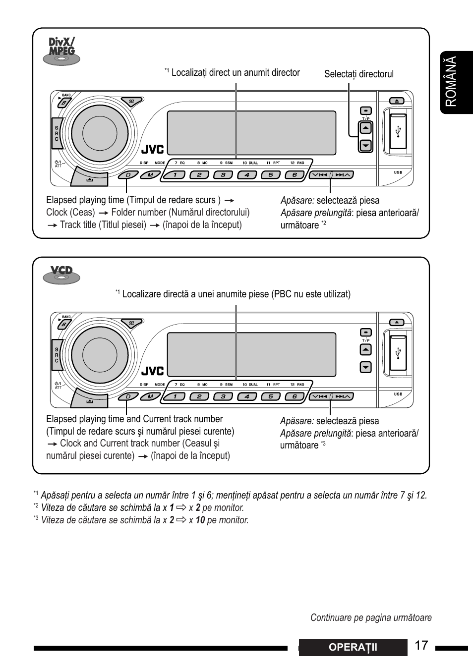 Ro m â n, En g l is h | JVC KD-DV7301 User Manual | Page 17 / 63