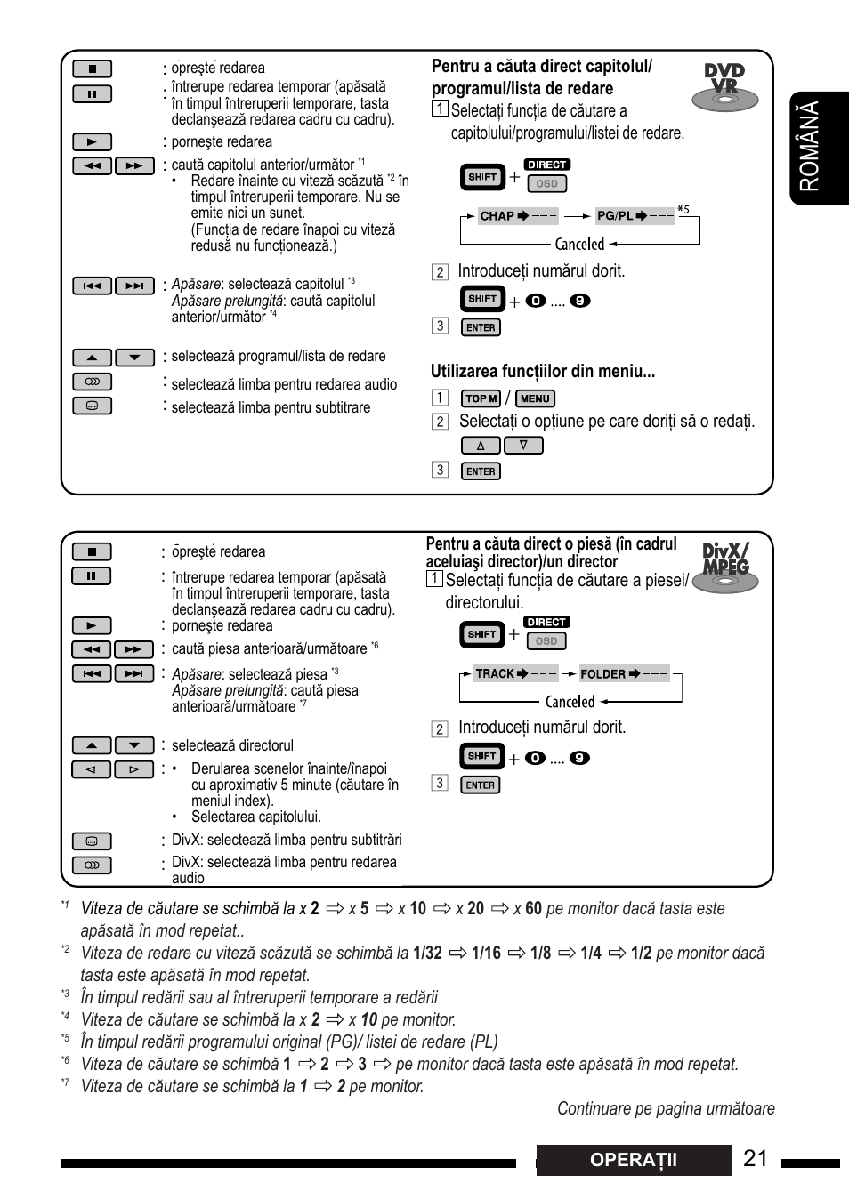 Ro m â n, En g l is h | JVC KD-DV7301 User Manual | Page 21 / 63